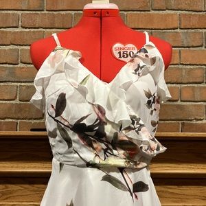 NWT sz S Noctflos off white chiffon sundress